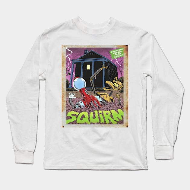 Mystery Science Rusty Barn Sign 3000 - Squirm Long Sleeve T-Shirt by Starbase79